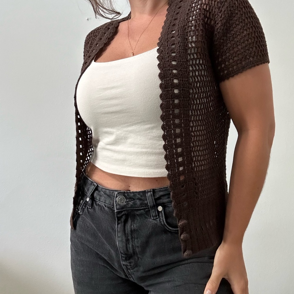 Michael Kors crochet short sleeve cardigan bundle
